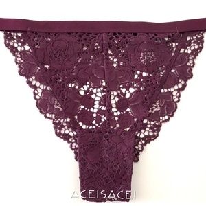 NWT*VERY SEXY* CHEEKINI/TANGA---PURPLE---L/G